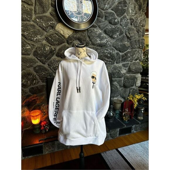 Karl Lagerfeld Logo Pullover Hoodie XXL NWT - Picture 10 of 13